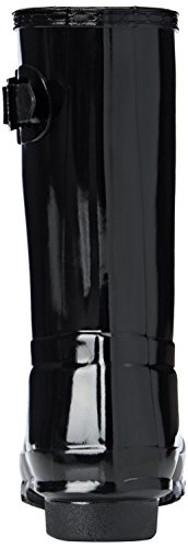 Hunter Short Gloss, Escarpines para Mujer, Negro, 37 EU