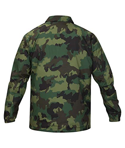 Hurley M Siege Coaches Jacket Chaqueta, Hombre, Green Noise, S