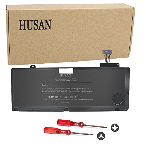 HUSAN A1322 Batería de Ordenador portátil para MacBook Pro 13 '' A1322 A1278 (2009 2010 2011 2012 Version) 661-5229 661-5557 020-6547-A MB990LL / A (10.95V 6000mAh)