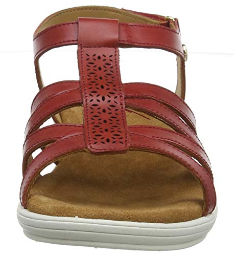 Hush Puppies Callie, Sandalias de Talón Abierto para Mujer, Red (Red 37), 38 EU