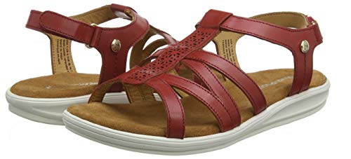 Hush Puppies Callie, Sandalias de Talón Abierto para Mujer, Red (Red 37), 38 EU