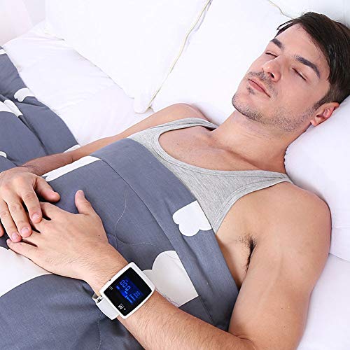 HUWAI-F Antironquidos para Dormir, Sleep Connection Wriatband, Carga USB - LCD de Snore Stopper Magnético, Dispositivos Antirronquidos con Sensor de Biorretroalimentación