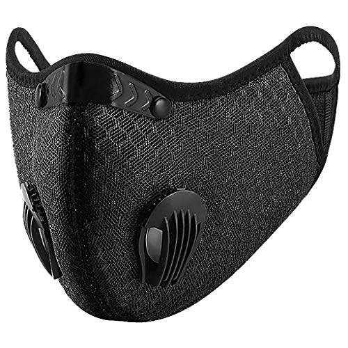 HWJF Anti polución y Deportes M pide el Polvo Anti M pide Transpirable a Prueba de Polvo de carbón Activado M pide Actividades al Aire Libre y los desplazamientos Urban Running Ciclismo Esquí Motos