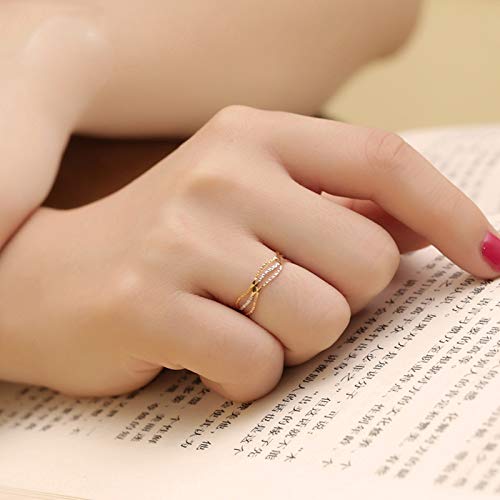 HXUJ 18k Anillo de Color Dorado Puro Diseño de Moda Mujeres Inteligentes Joyería Fina Miss Girl Gift Party Descuento 2017 Nuevo Bueno Agradable como la Belleza,4