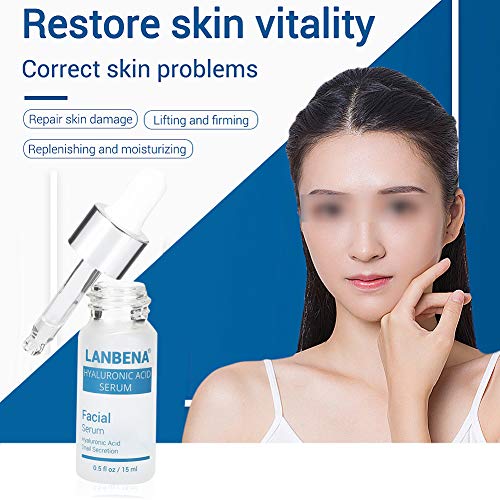 Hyaluronic Six Peptidos - Sérum de oro de 24 quilates antiedad + ácido hialurónico y caracol secreciones filtradas hidratante + vitamina C Sérum blanqueador, cuidado de la piel