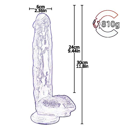 HYLHYL5-F Cònsòlǎdòrés Mǔjér Bǎrǎtòs, 30cm / 11.8 pulg Azul Ultra-Soft PVC Juguete Realista con Ventosa for el Juego de Manos Libres