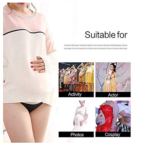 hyrz Falso Embarazada Vientre de Silicona for la película Traje de los apoyos de Cosplay 5-6 Meses Mujeres Falso Serie de TV Puntales Spoof 0911