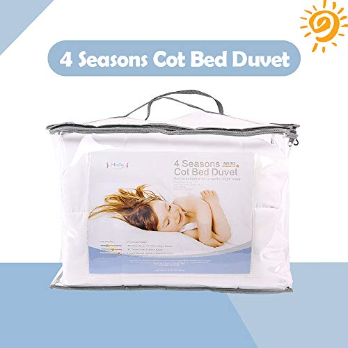 i-baby Bebé Edredones 2 Piezas 4 Estaciones para Cuna Edredones Infantiles 101x133cm Incluye 1 Edredón 4.5 TOG Primavera Verano y 1 Edredón 9 TOG Otoño, Se Adjuntan 2 Edredones 13.5 TOG Invierno