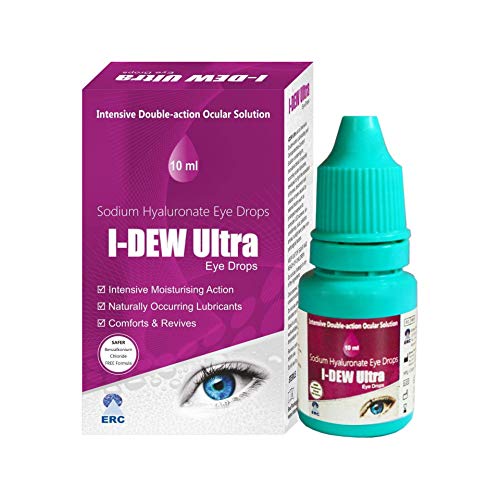 I-Dew Ultra Allergy Eye Drops for Dry Eyes, Eye Drops for Allergies, Eye Drops for Hay fever, Eye Drops for Dry Eyes Contact Lens Users DUO PACK