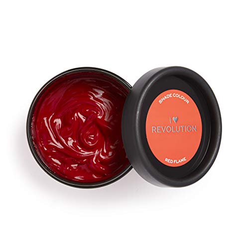I Heart Revolution Rainbow Tones Red Flame – Tinte para el cabello semi permanente y acondicionador en uno – lavable con 8-12 lavados – vegano, reutilizable – 120 ml