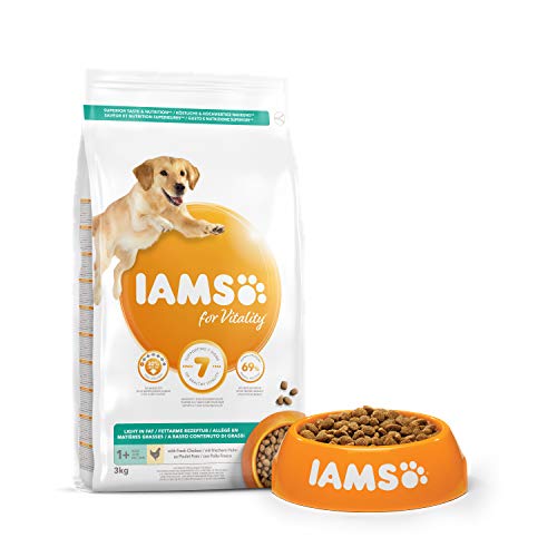 IAMS for Vitality Light in fat - Alimento para Perros con Pollo Fresco, 3 kg