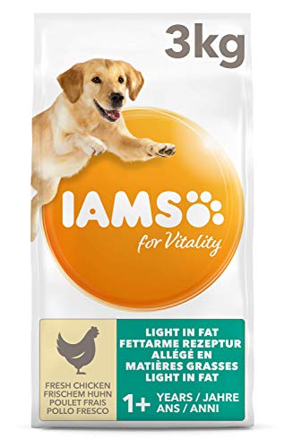 IAMS for Vitality Light in fat - Alimento para Perros con Pollo Fresco, 3 kg