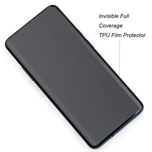 Ibywind [2 Piezas,Protector de Pantalla de hidrogel para OnePlus 7 Pro/OnePlus 7T Pro,Protector de Lente de Cámara,Atrás Pegatina Protectora Fibra de Carbono,[Admite la función de Huella Digital]