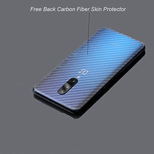 Ibywind [2 Piezas,Protector de Pantalla de hidrogel para OnePlus 7 Pro/OnePlus 7T Pro,Protector de Lente de Cámara,Atrás Pegatina Protectora Fibra de Carbono,[Admite la función de Huella Digital]