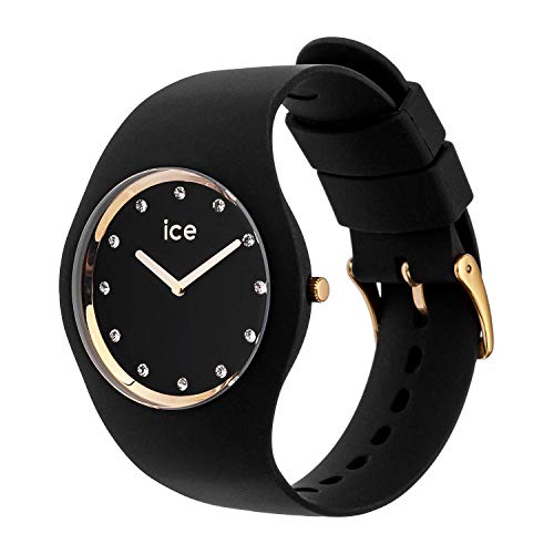 Ice-Watch - ICE cosmos Black Gold - Reloj nero para Mujer con Correa de silicona - 016295 (Medium)