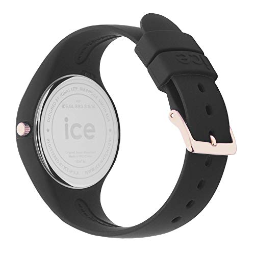Ice-Watch - ICE glam Black Rose-Gold - Reloj nero para Mujer con Correa de silicona - 000980 (Medium)