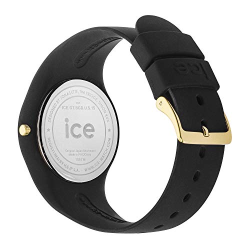 Ice-Watch - ICE glitter Black Gold - Reloj nero para Mujer con Correa de silicona - 001348 (Small)