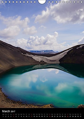 Iceland 63 66 N 2017: Every Month a Little Piece of Icland. From Snaefellsnes via Landmannalaugar to Jokulsarlon Glacier Lagoon (Calvendo Places)