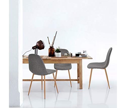 Icons Corner Silla de Diseño Tapizada Gris Are