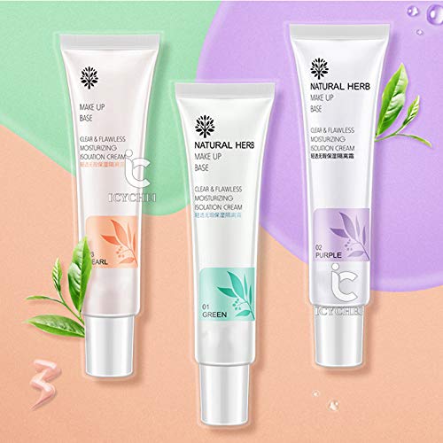 ICYCHEER - Protector de lactancia para base de maquillaje con base hidratante e impermeable, color crema