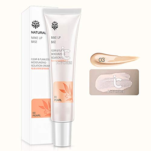 ICYCHEER - Protector de lactancia para base de maquillaje con base hidratante e impermeable, color crema