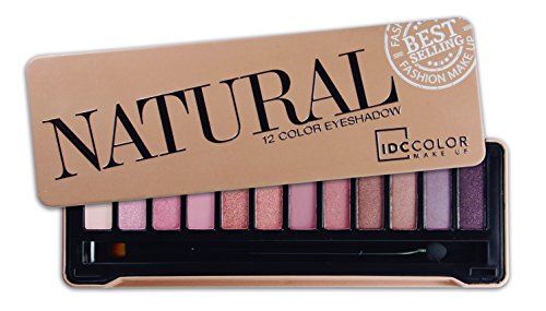 IDC Color natural paleta maquillaje 12 sombras de ojos