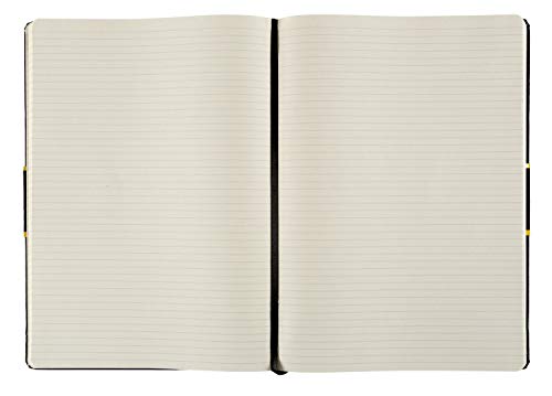 Idena 209292 - Cuaderno de notas con marcador (A4, rayado), color negro