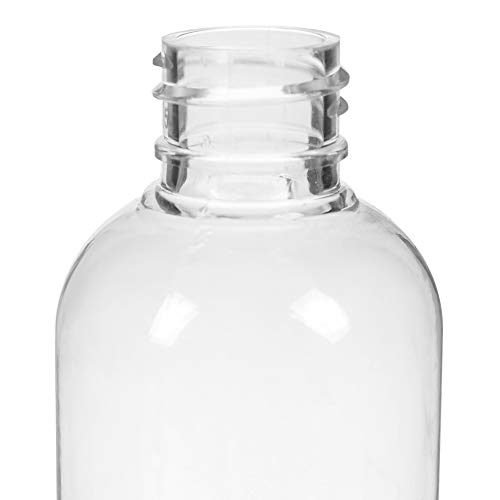 IETONE 10 Piezas Botellas Vacías de Plástico Transparente Tubos de Capacidad de 100 ml con Tapa Abatible Botellas Recargables de Viaje Portátiles Set para Viajes Aéreos, Aeropuerto, Vacaciones