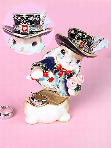 IG Joyería de Conejo de Par Caja de Regalo de Navidad Mujer Caja de Joyas de Almacenamiento Caja de Regalo,Masculino,Un tamaño