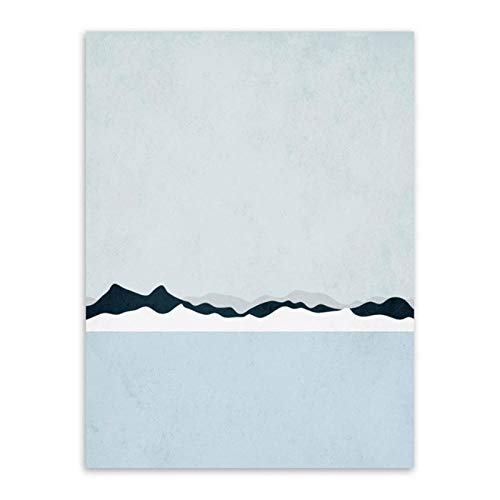 IGZAKER Abstract Mountain Landscape Canvas A4 Art Modern Print Poster Iceland Wall Pictures Living Room Home Decor Paintings (sin Marco) 60x80cmx3pcs