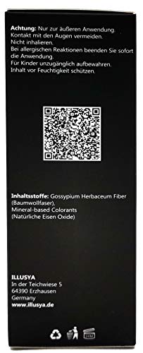 ILLUSYA® Fibras Capilares - Hair Fiber - Caída del cabello - Fibras capilares para el engrosamiento del cabello. marca de primera calidad. Cabello completo en segundos. 25g (CASTAÑO OSCURO)