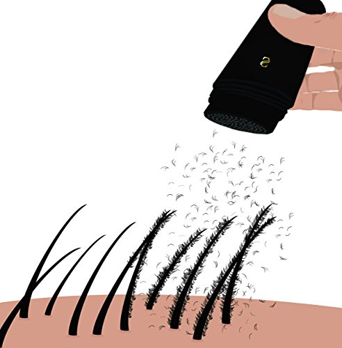 ILLUSYA® Hair Fiber - Caída del cabello - Fibras capilares para el engrosamiento del cabello. marca de primera calidad. Cabello completo en segundos. 25g (MARRÓN CLARO)