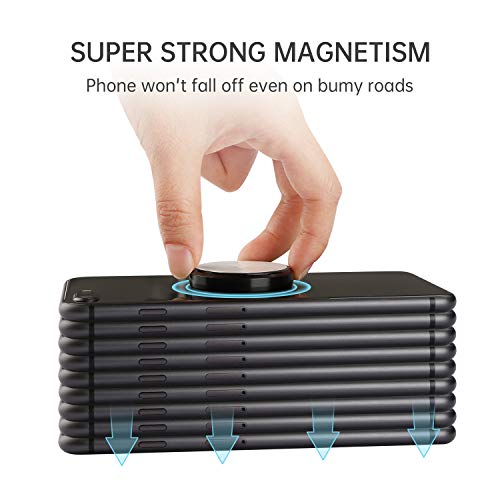 Iman coche movil, Conjunto de 2 Soporte móvil para coche con Láminas Metálicas pegado al tablero | Pared - MENNYO Soporte movil coche magnético Compatible con iPhone Samsung Galaxy / Note Huawei, etc.