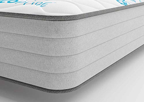 Imperial Relax | Colchón Visco Ecológico Ecopure 25Cm | Tecnología Autohigienica | Alta Densidad | Reversible (Invierno/Verano) | Alta Transpiración | Todas Las Medidas (135x190)