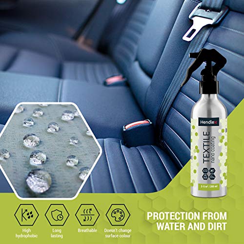 Impermeabilizante Textil Spray Hendlex Tela Hidrofobico Recubrimiento 200ml | Nanotecnologia Impermeable Spray Para Calzado Zapatos Ropa Liquido Repelente de Agua Liquidos Manchas Protector