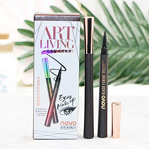 Impermeable duradero Negro lápices de Delineador de ojos delineador de ojos líquido maquillaje