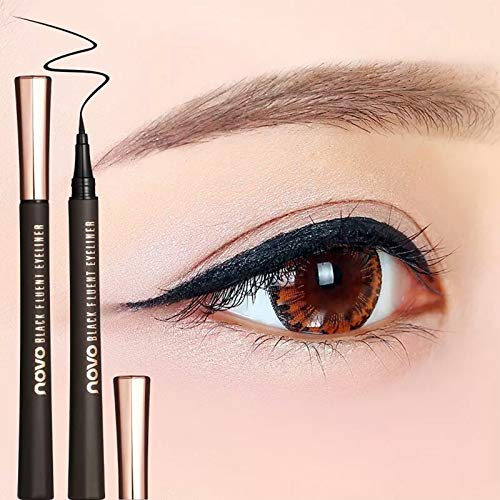 Impermeable duradero Negro lápices de Delineador de ojos delineador de ojos líquido maquillaje