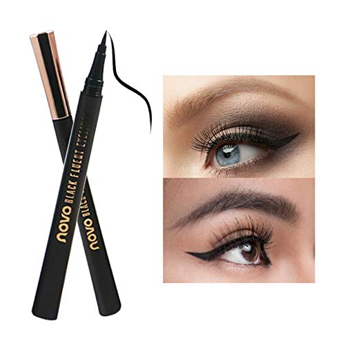 Impermeable duradero Negro lápices de Delineador de ojos delineador de ojos líquido maquillaje