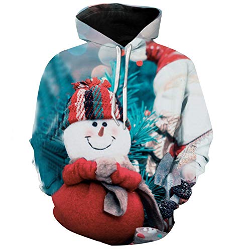 Impresión NOBRAND, éxito de Navidad de comercio exterior, trucos de pelo verde, impresión digital, con capucha, macho A77. XXXL