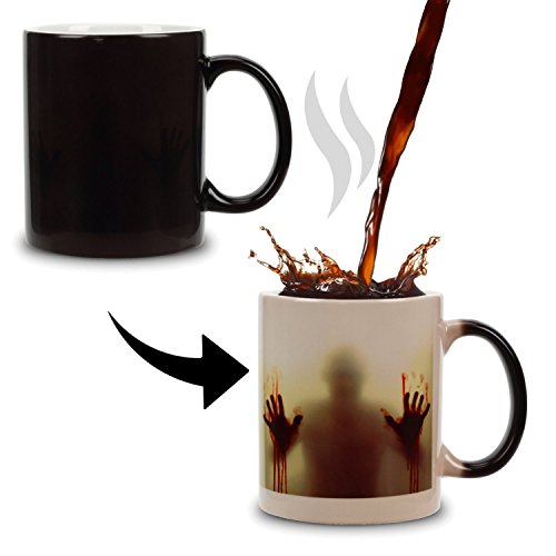 Incutex taza calor taza mágica que cambia de color – zombie