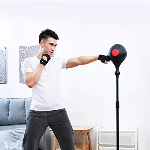 Independiente Reflex bolsa de boxeo saco de arena Speed ​​Ball, Equipo de boxeo saco de boxeo con soporte for adultos, con altura ajustable de perforación velocidad Bolsa de entrenamiento, práctica, l