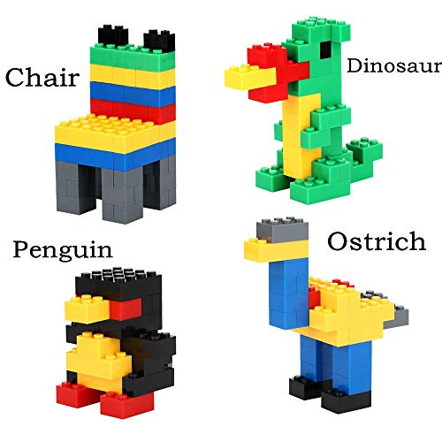 iNeego Bloques de Construcción 1000 Piezas Bloques de Construcción Infantil 3D Juegos de Construcción Ladrillos de Construcción Juguete Colorido Juego para Niños Juguetes Educativos