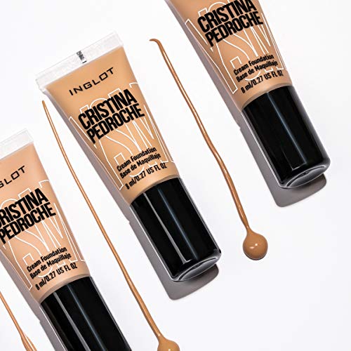 Inglot - Base de Maquillaje YSM Cream Foundation 8 ml, Cristina Pedroche x INGLOT (43 Desset Rose)