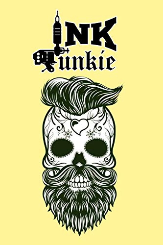 Ink Junkie TATTOO SKETCH NOTEBOOK: 6x9 inch book with creamy colored pages and templates to create tattoo sketches and add notes