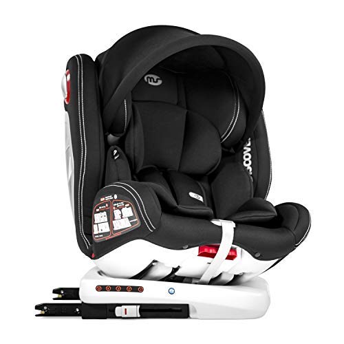 Innovaciones Ms Discover Dual Giratoria 360 860 Silla de Coche Grupo 0/1/2/3, 62 x 56 45 cm, Negro