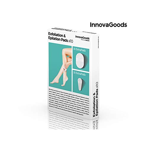 InnovaGoods IG116325 - Almohadillas exfoliantes depiladoras