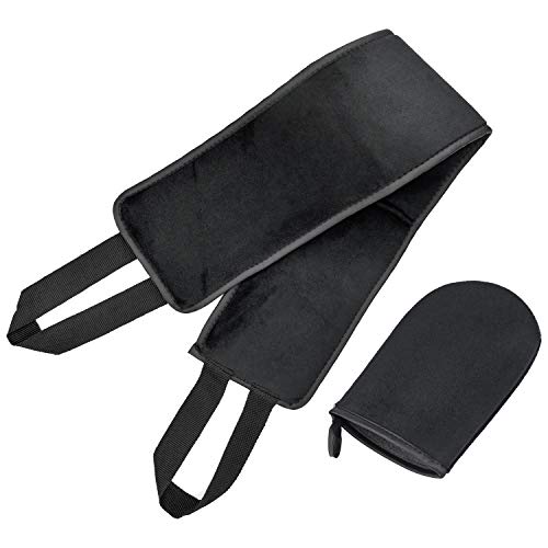 Inntek 2pcs Aplicador Autobronceador, Guante Autobronceador Corporal, Aplicador de Loción de Espalda 78CM Guante Autobronceador 12.5 * 19.5CM Lavable Doble Cara Reutilizable Aplicación de Loción