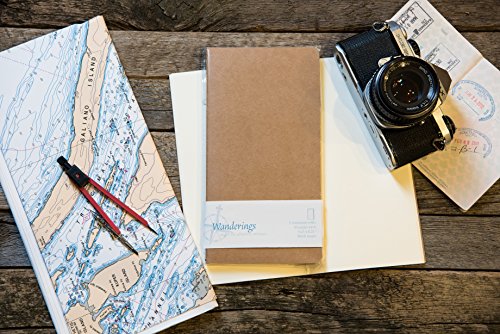 Insertos para Cuadernos de Viaje - Papel en Blanco - Juego de 3 | Recargas para cuadernos de viaje, diarios y agendas | Leather Journal Inserts | 21 cm x 11 cm