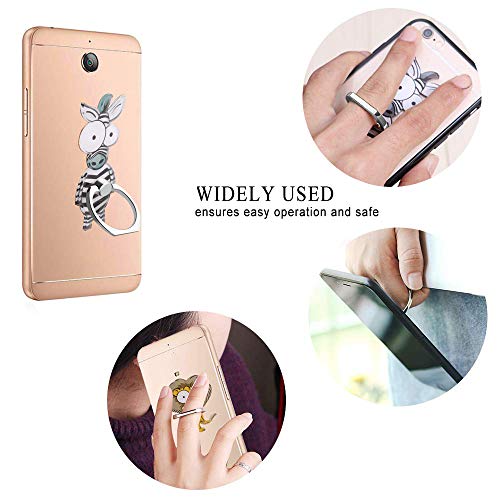 integrity.1 4 Piezas Anillo Soporte para Movil,360 Grados Empuñadura Giratoria del Soporte Metal Smartphone Anillo Dedo para Teléfonos Móviles, Tabletas iPads Regard