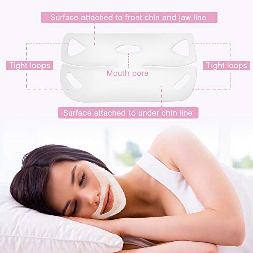 Intensive-Line Lifiting Mask for Face & Chin Line, Anti-aging lifiting, Anti-Wrinkle Firming (4Pcs/Box)